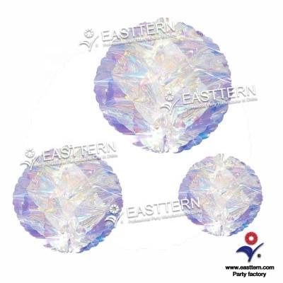 China 2021 Hot Sale Rainbow Iridescent PET Film Honeycomb Ball Set Party Decoration for sale