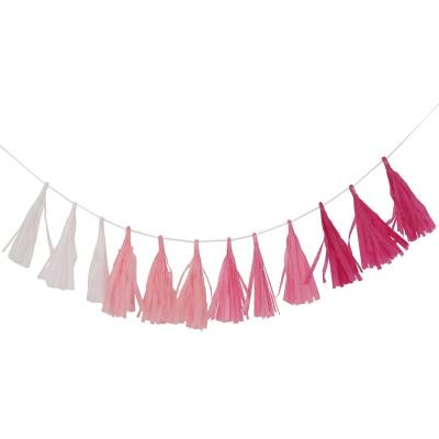 China EASTTERN Paper Wholesale 2022 HOT Selling Good Quality Party Handing Decor Tissue Paper Garland for Birthday, Wedding Party Fringe Decoration for sale