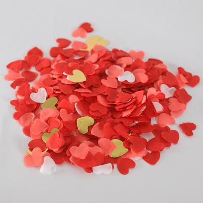 China EASTTERN party supplie 1.5cm heart paper confetti mix color wedding decoration PAPER for birthday and theme party decoration for sale