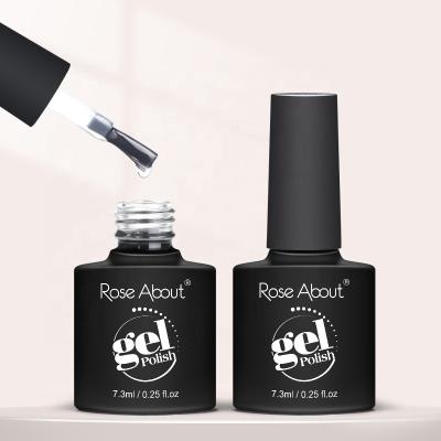 China Nature Resin Rose About 7.3ml Matte Top Coat Soak Off Gel Nail Polish Long Wear UV Matt Top Coat for sale