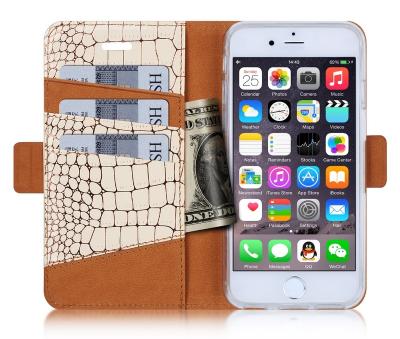 China Fashion Wallet Design With Card Slot Can Stand In Many 2016 New Angles Bookstyle Ladder Wallet Design Multi Color PU Leather Flip Mobile Phone iPhone SE Case For for sale