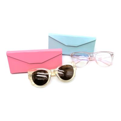 China Pack / To Protect Custom Color Glass Macaron Glass Folding Sunglasses Case Folding Case for sale