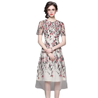 China Wholesale Custom Made Anti-wrinkle Summer Print Casual Dress Beach Skirts For Women 2022 Clothes Woman Dress for sale