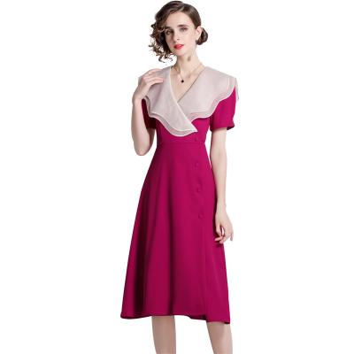 China Custom Wholesale Anti-wrinkle Dress Casual Beach Girls Summer Midi Skirts Woman Dresses New Arrivals 2022 for sale