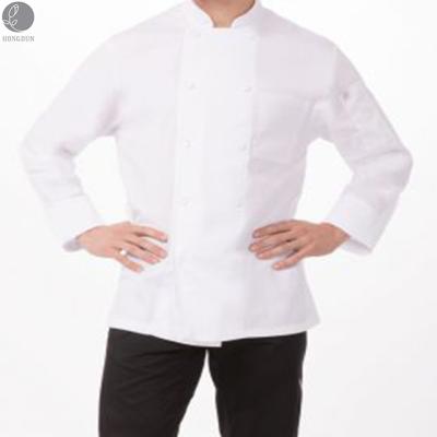 China Wholesale Anti-Shrink Short Sleeve Buttons Restaurant Twill Covered Uniform For Chef Coat for sale