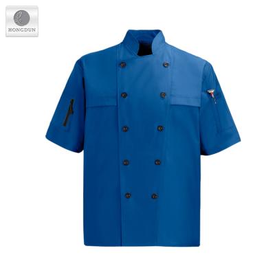 China Anti Shrink Polyester And Cotton Fabric Chef Uniform For Restaurant for sale