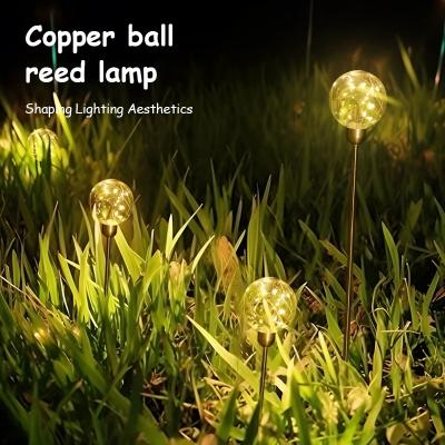 China LED Led Outdoor Garden Wall Light Garden Lantern Lamp Copper Wire Tent Lawn Solar Spot Light Bulb for sale