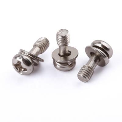 China Pan Customization fasteners phillips pan head spring washer flat gasket carbon steel machine screws for sale