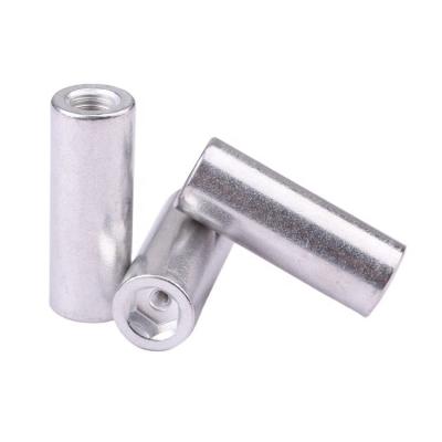 China Non-standard Non-standard customization internal thread nut sleeve 6063 aluminium passivation for electronics for sale