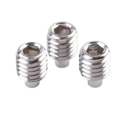 China Hex socket Non-standard customization hex socket set screw machine screw stainless steel SS304 316 plain for sale