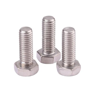 China HEX Factory price fastener stainless steel ss304 ss316 din933 hex head screws for sale