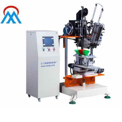 China Make production 2 high axis brush/broom 1 trim brush making machine 2 or 3 colors boxes for flat brush/broom/household quick cleaning brush for sale