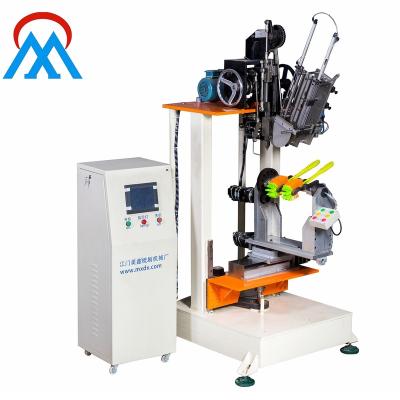 China Make Double Hockey Brush Making Machine Customized 2 Colors Boxes 4 Axle 1 Double Hockey Brush Making Machine With High Output Make Household Cleaning Brush for sale