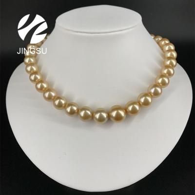 China Wholesale Traditional Luxury Natural Dark Gold Color South Sea CLASSIC Pearl Necklace Jewelry Type for sale