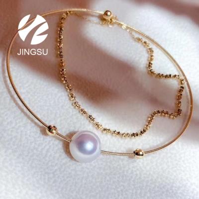 China CLASSIC Beads Bangle Anniversary Bracelet Chain Charms For Jewelry Making Engagement 18K Gold Women Gift Bead Party for sale