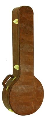 China Multi Plywood 3mm Hardshell Banjo Case With Interior Foam Padding for sale