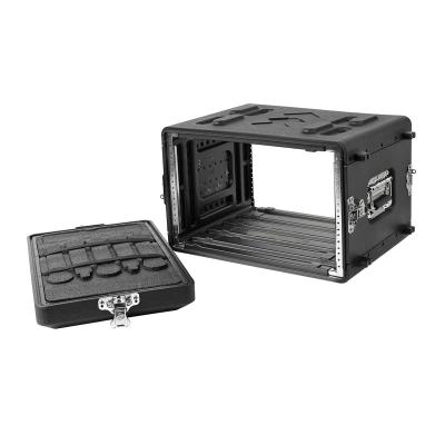 China Black 6U Flight Rack Mount Road Case PE 15