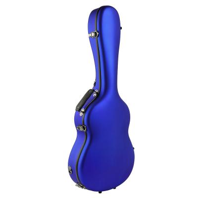 China Matte Blue Fiberglass Classical Guitar Case High Break Resistance for sale