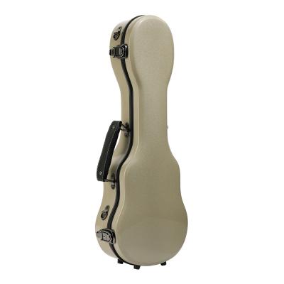 China 10 Colors Fiberglass Soprano Ukulele Hard Case Soft Velvet Lining for sale