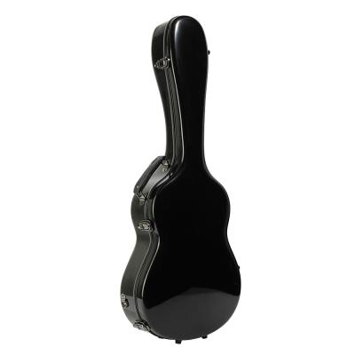 China Anti Pressure Fiberglass Guitar Cases For Acoustic Guitars Black for sale