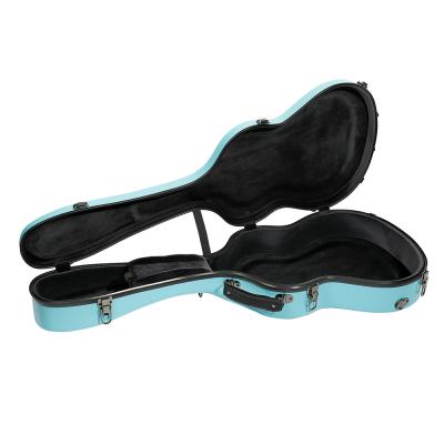 China Fiberglas 12 reihen harte Shell Guitar Case Acoustic Double-Rucksack-Bügel auf zu verkaufen