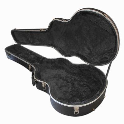 China ABS Jumbo Acoustic Deluxe Flight Guitar Case With Handle Black Color for sale