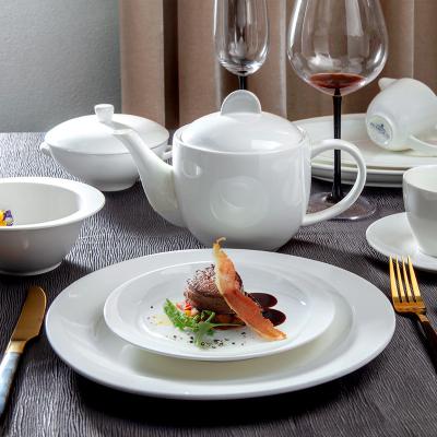 China Viable Western Fine Modern Nordic Modern Restaurant Sets China Germany Style Dinnerware Set China Germany White Ceramic Tableware Tableware for sale