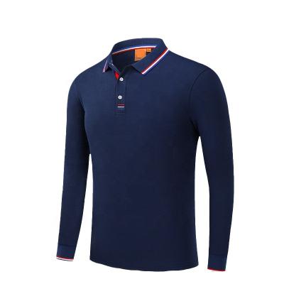 China Factory Direct Custom Made Cotton Anti-Wrinkle Man Long Sleeve Polo Shirt Good Quality Customized T-Shirts for sale