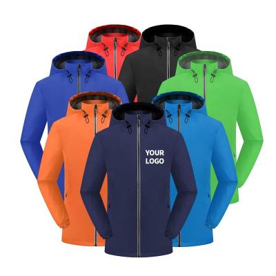 China Outdoor Custom Slim Logo Print Spring Waterproof Men's Breathable Coat Plus Size Jackets for sale