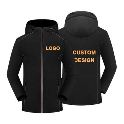 China Plus size Amazon hotsale logo print breathable waterproof mens unisex jackets custom made winter coat more outdoor for sale