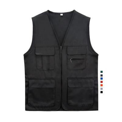 China Custom Outdoor Fishing Logo Men's Hunting Vests Promotion Unisex Uniforms for sale