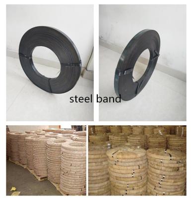 China Bluing Machine Iron Packing Strap Black Stainless Steel Strapping Band for sale