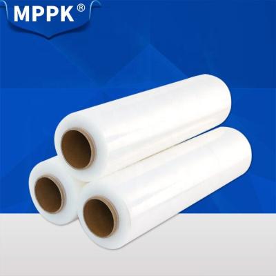 China Industrial Moisture Proof Rain Resistant High Tensile Strength Cling Film 0.02mm Thick Pallet PE Stretch Film for sale