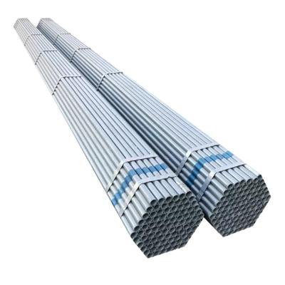 China Liquid Pipe Galvanized Steel Pipe/ERW Round Steel PipeASTM A500 Gi Pipe For Greenhouse for sale