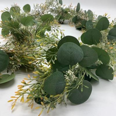 China Wholesale wedding decoration eucalyptus natural plant touch small flower plastic simulation rattan for sale