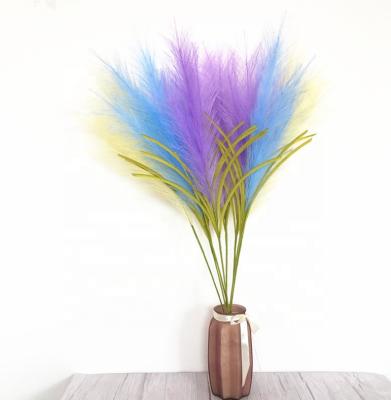 China Professional Eco-Friend Indoor Decorative Artificial Bouquet Simulation Simple Tubular Grass Bouquets DIY for sale