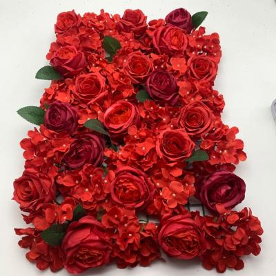 China Artificial Flower Silk Rose Wall Wedding Decoration for sale