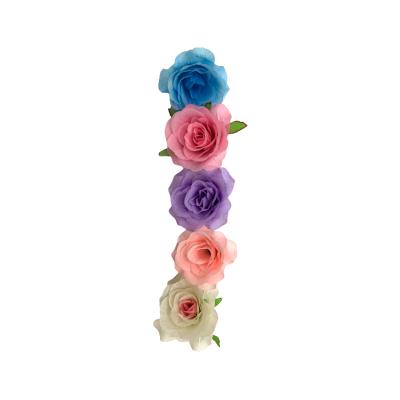 China Home Decoration Roses Decoration High Quality Artificial Rose Simulation Mounted Head Flower for sale