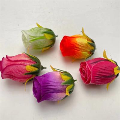 China Eco-friend Wholesale Diy Wedding Flower Wall Customized Colorful Artificial Bud Pattern Paper Bud Flower Heads Decoration for sale