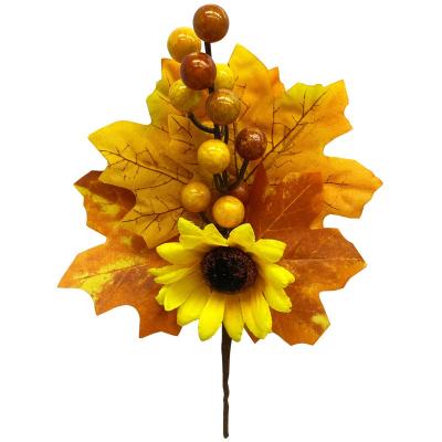 China Eco-Friend Halloween Decorations Party Decor Simulation Sunflower Home Decoration Artificial Maple Leaf Cups for sale