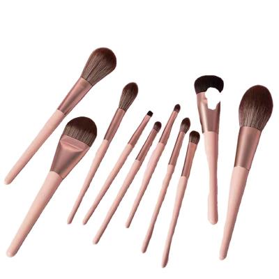 China Angular Blush 18Pcs Champagne Makeup Brush Beauty Tool Set Small Grape Makeup Brush Cross-Border Beauty Makeup Tool Brush for sale