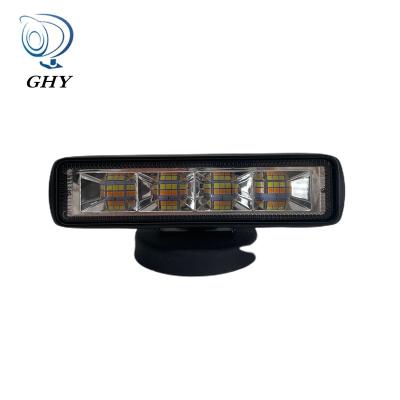 China Long Life 72W Automobile LED Work Light Yellow And White Strobe Driving Lamp For Car SUV Jeep Truck Offroad for sale