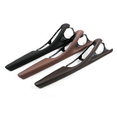 China ABS+leather LHD Interior Door Handle For BMW 5 Series F10/F11/F18 Leather Handle Driver Side Frame Set for sale