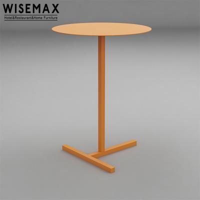 China WISEMAX Adjustable Cheap Furniture Living Room Furniture Small Round Metal C Bed Side Table (Other) Form Sofa End Table Corner Coffee Table for sale