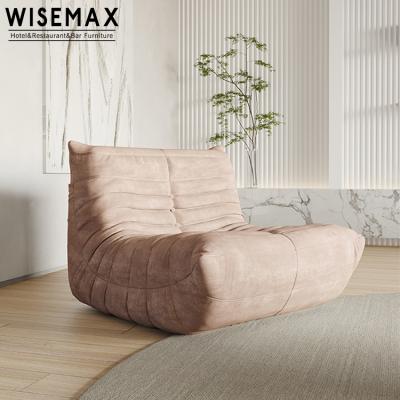 China Modern Nordic pink sofa hotel modern pink full sponge WISEMAX MEUBLES Togo sectional velvet sofa lazy couch for villa home for sale