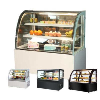 China Single-temperature Mini Cake Showcase Cake Display Refrigerator Counter Refrigerated Refrigerated Display Showcase for sale