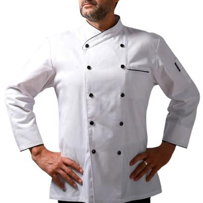 China New Breathable Fashion Long Or Short Sleeves Restaurant Hotel Coats Jackets Cooking Chef Clothes Uniforms for sale