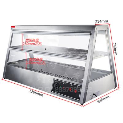 China Factory sales food insulation directly sale food display warmer display cabinet/food warmer display cabinet for sale