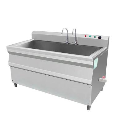 China Restaurant Stainless Steel Commercial Fish Dishwasher Ultrasonic Dishwasher With Sink for sale