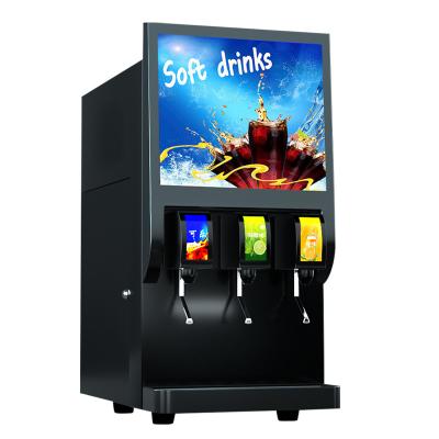 China Restaurant Hotel Suppliers 3 Valve Or 4 Valve Soda Carbonated Lemon Flavored Drink Making Machine Cold Drinks Coke Fountain Dispenser Vending Machine for sale